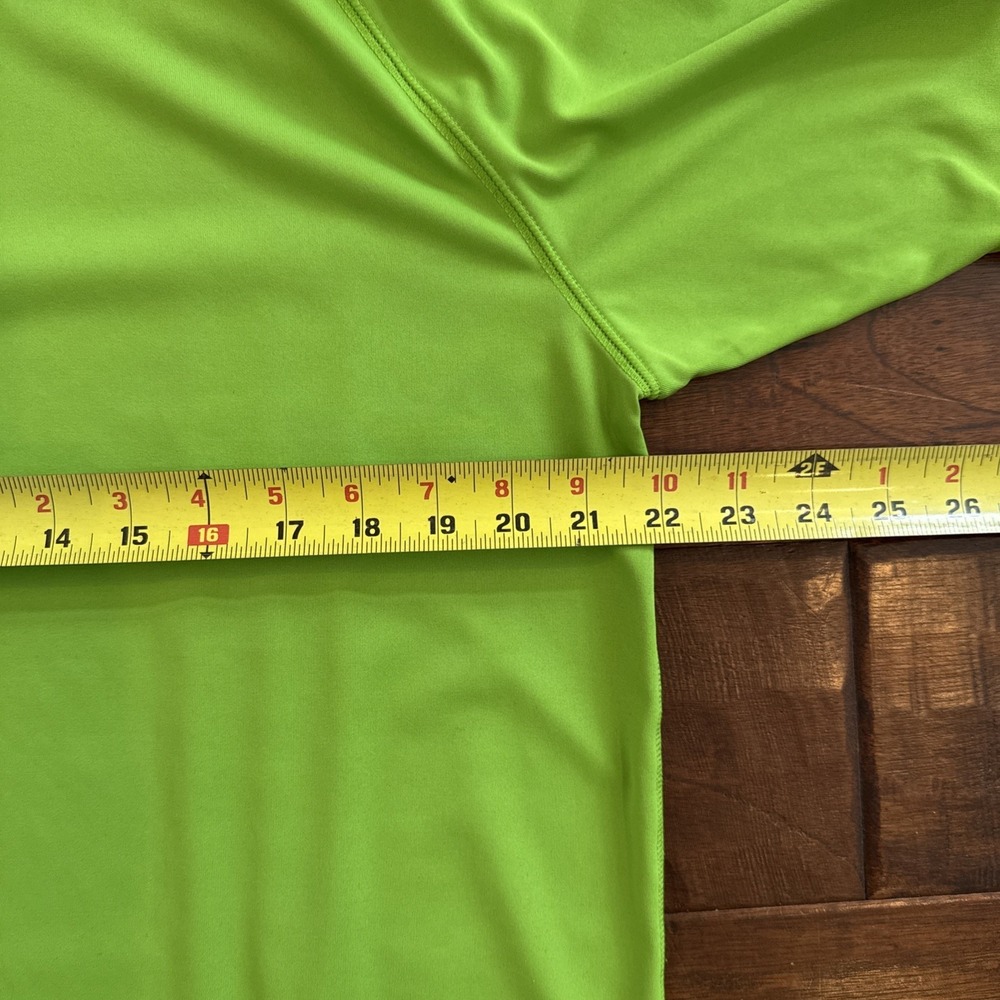 Adidas Polo‎ Shirt Golf Adizero Men's Large Short Sleeve Lime Green Reflective - Picture 8 of 8